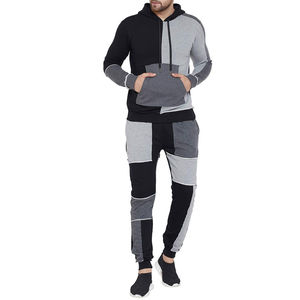 Conjunto Deportivo de Felpa Gruesa 100% Algodón, Diseño Personalizado del Fabricante, Sudadera con Capucha y Pantalones Deportivos Holgados - Product Image 1
