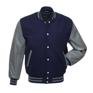 Veste universitaire en toile à logo personnalisé, broderie personnalisée, coupe universitaire, fermeture à pression, coupe ajustée, coupe slim, coupe haute rue, coupe coupe-vent, 2026 - Product Image 1