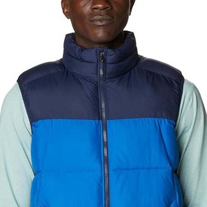 Two Tone OEM Service Design New Arrival <b>Top</b> Quality Waterproof Windproof Polyester Sleeveless <b>Vest</b> Men's High Street Jackets - Product Image 4