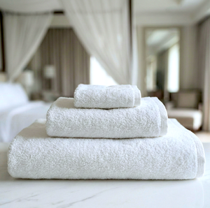 En gros Blanc Hôtel Serviettes De Bain Ensemble Économique Hôtel Serviette Ensemble 100% Turc Coton Serviettes - Product Image 1