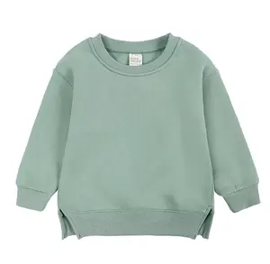 Felpe con cappuccio e maglione in cotone organico Unisex personalizzati ragazze ragazzi bambini 100-170 felpa con cappuccio in bianco con cappuccio