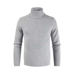 Pulls et sweats à capuche pour hommes 2026, tricot personnalisé, col roulé, doublure, coupe ajustée, pull en maille - Product Image 3