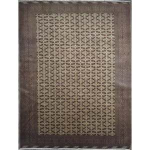 One Of The Kind Hand-Knotted <b>Wool</b> Rug _ Luxurious Vintage Design, 11'1 x 8'0, Artisan <b>Crafted</b> - Product Image 1