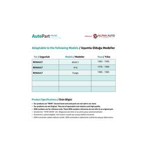 Serrure de coffre pour Renault 9/11,18 et Fuego - Product Image 2