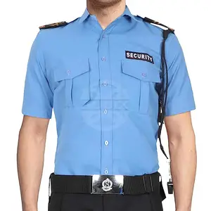 2023 Low MOQ Kurzarm Button Uniform Sicherheits hemd im neuen Stil Security Guard Uniform mit Etiketten