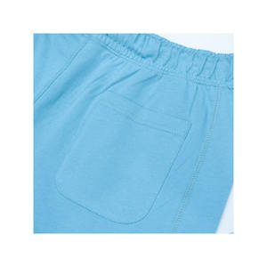 Verano Moda hombres Casual 100% algodón pantalones cortos secado rápido cordón cintura recta con técnica bordada - Product Image 4