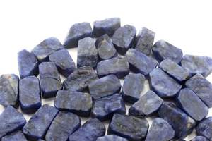 10 pièces Sodalite bleu naturel 18-20MM cristal à faible teneur en sodium pierres précieuses brutes en vrac pour le port de bijoux - Product Image 3