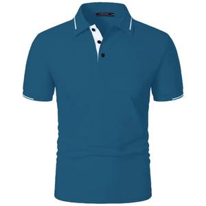 <b>Men's</b> <b>Summer</b> Casual for Polo <b>T</b>-<b>Shirts</b> Short Sleeve Pullover <b>Shirts</b> Button Classic Fit Solid Color Breathable Knitted for Outdoor - Product Image 3