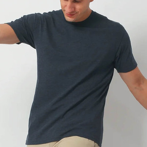 T-shirts unis vierges de haute qualité quantité minimale de commande 100% coton personnalisés t-shirts pour hommes de grande taille S - Product Image 4