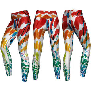 Leggings athlétiques sublimés personnalisés pour femmes pantalons de yoga extensibles taille haute pour le sport et la salle de sport étiquettes de marque personnalisées - Product Image 4