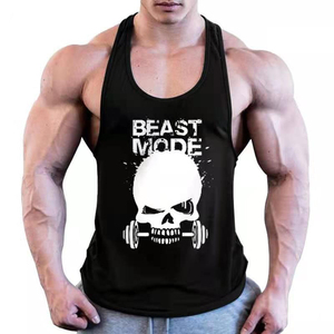 Haute qualité hommes coupe décontractée 94% coton 6% Spandex Gym entraînement débardeur couleur personnalisée Stringer pour exercice respirant - Product Image 4