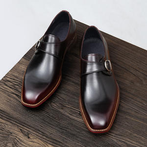 Chaussures Oxford en cuir de vachette pleine fleur avec talon amorti et design antidérapant, chaussures habillées pour hommes, chaussures en cuir - Product Image 2