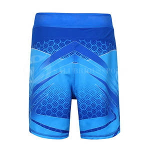 Vêtements de combat imprimant des shorts thaïlandais légers de mai avec des shorts MMA de boxe de gymnastique de taille personnalisée fabriqués à partir de Sialkot - Product Image 3