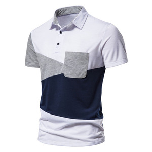Chemises polo à manches courtes pour hommes, vêtements de travail à col rabattu, panneau personnalisable, impression de logo, t-shirts respirants à séchage rapide pour hommes - Product Image 2