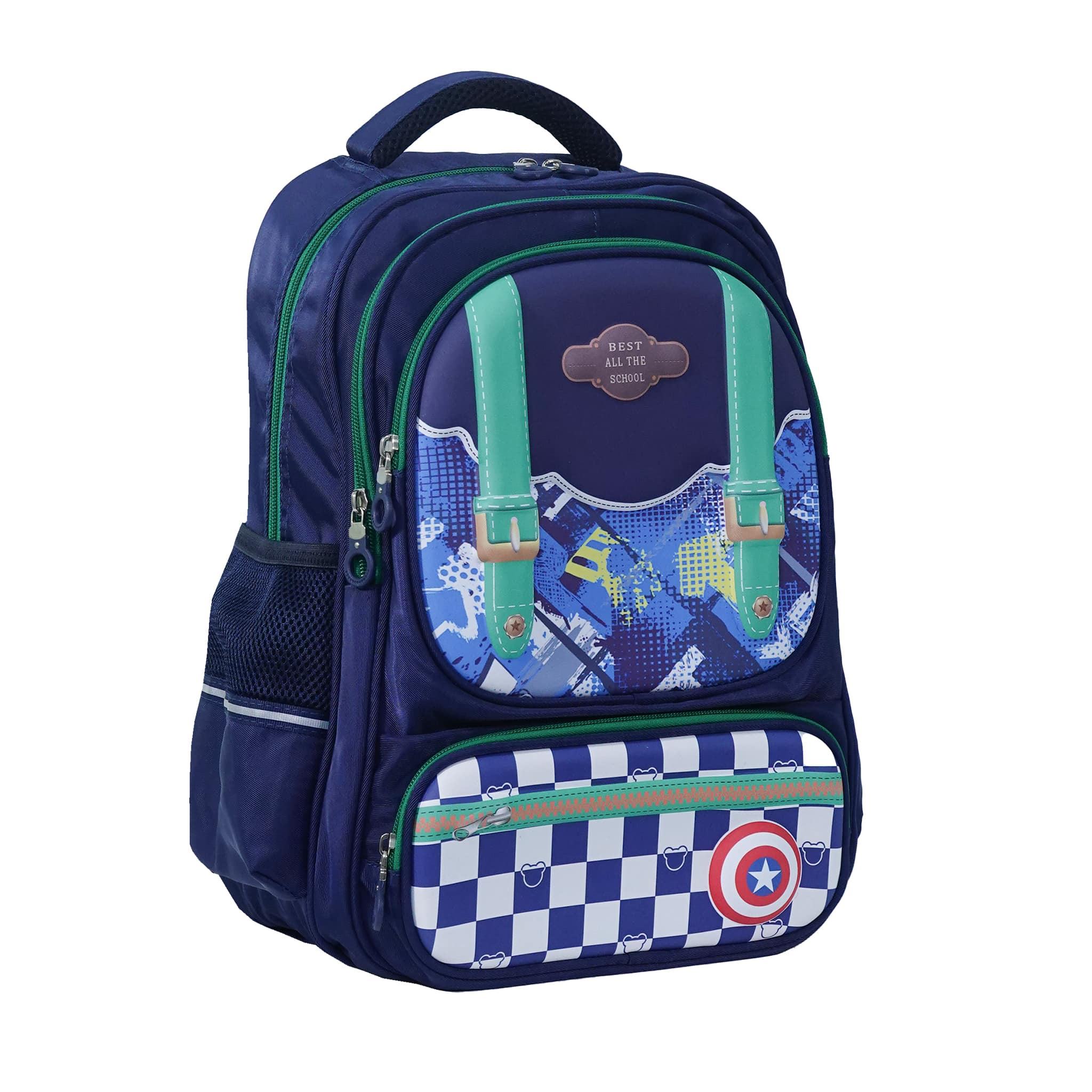 pink, dark blue, purple