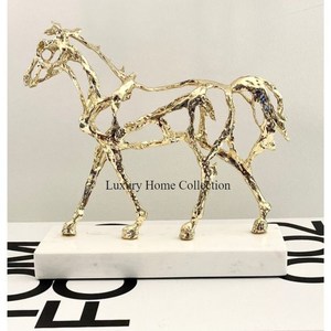 Gold Color Tree Shape Sculpture & Designer Fancy Look Metal Creative Decor Accent for Office Usage <b>Object</b> Supplies in Low Price - Product Image 3
