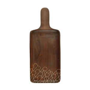 Plato de servicio de madera más vendido de lujo con asa, lo mejor para restaurante, Hotel, Fiesta en casa - Product Image 5