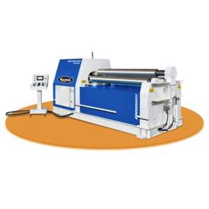 Dobladora profesional de placas de 4 rodillos Dobladora de chapa de alta precisión para uso en fabricación e ingeniería - Product Image 1