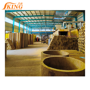 Aislamiento de tuberías ignífugas ISOKING Precio 80-120kg/m3 22-610mm 1M Tubo de lana de roca impermeable - Product Image 1