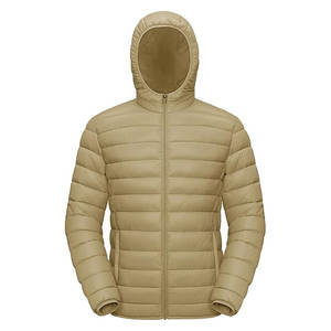Blouson matelassé pour homme de haute qualité à capuche, épaisseur standard, chaud, pour un usage décontracté, travail en extérieur, saisons d'hiver, devant - Product Image 1