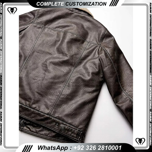 High Quality Men's Genuine Lambskin Leather Jacket - Product Image 2