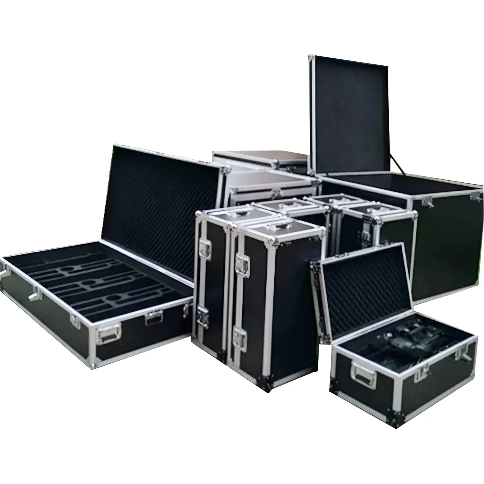 Moniteur d'ordinateur personnalisé en usine Haut-parleur de batterie Flight Case dans le matériel routier Flight Case Aluminium