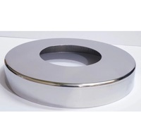 Couvercles ronds en argent de haute qualité pour garde-corps et rampes d'escalier accessoires de montage de balustre en acier inoxydable