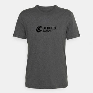 Camiseta Deportiva Negra Lisa con Logotipo Personalizado de Fábrica para Hombre, 100% Algodón, Tejido de Punto, Transpirable y de Secado Rápido - Product Image 3