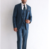 Ensemble de costume léger pour homme, pantalon et veste, couleurs et tailles personnalisables, devant plissé, tissu peigné respirant et anti-rétrécissement