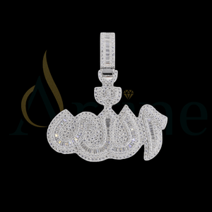 จี้เพชรสำหรับแร็ปเปอร์สไตล์ฮิปฮอป14K สีทองคำขาวสำหรับผู้ชายเครื่องประดับจี้แร็ปเปอร์ - Product Image 1