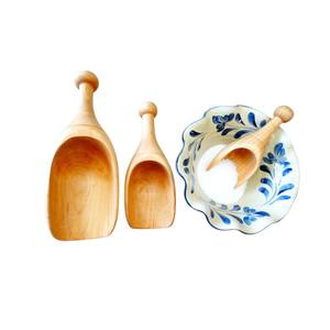 Juego de Cucharas de Cocina de Madera Hechas a Mano, Utensilios Rústicos para Servir en la Despensa, para Sal, Azúcar, Harina y Especias, Tres Tamaños - Product Image 6