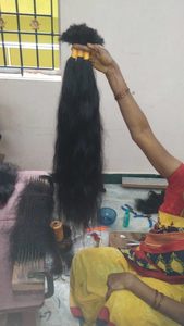 Extensions de cheveux ondulés humides non traités naturels 100% Cheveux humains tressés non tissés Vague de corps en vrac et styles droits crépus - Product Image 2