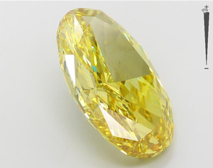 Venta al por mayor 8.38CT SI1 Clarity Loose Lab Grown Fancy Yellow Pendientes de diamantes de corte ovalado IGI Certificado Fabricante Directo - Product Image 4