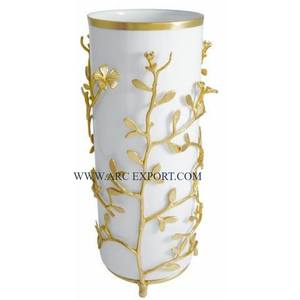 Florero de Aluminio Dorado Pulido con Logotipo Personalizado, Diseño Moderno, Decoración de Mesa para el Hogar y Resorts, Maceta Decorativa para Flores, Estilo Único - Product Image 6