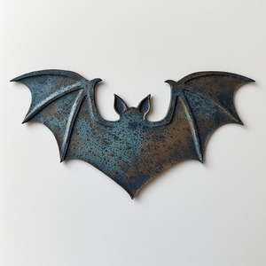 Ornement de citrouille en tôle de fer fabriqué à la main dans une finition patinée avec des détails percés qui apportent un Halloween rustique - Product Image 3