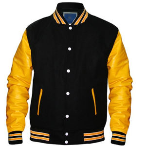OEM meilleure veste de baseball universitaire pour hommes personnalisée 100% coton broderie logos hiver USA équipes sportives American Baseball Letterman - Product Image 1