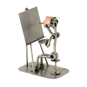 Sculpture moderne faite à la main en acier inoxydable pour hôtels, restaurants et salons-Art de luxe personnalisable écologique pour intérieurs - Product Image 3