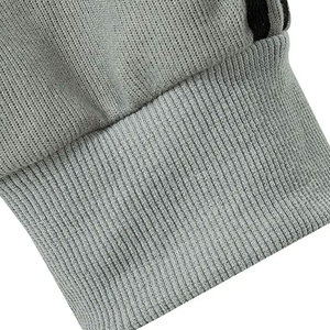 2024 nuevo diseño personalizado Color sólido sudadera de invierno media cremallera polar Sherpa pulóver sudadera para hombres - Product Image 6