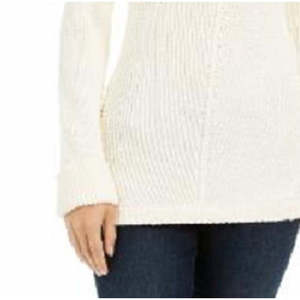 Camicetta da Donna Charter Club, Taglia Piccola, Beige, Stampata, Manica Lunga, Scollo a V, Tessuto Lavorato a Maglia, Logo, per Primavera e Autunno - Product Image 3