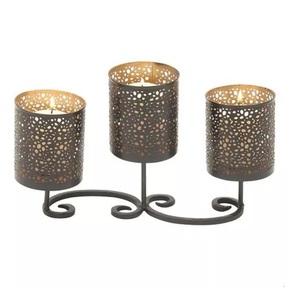 Vente chaude Métal Votive Bougeoir Or enduit haute vente votive pour la maison hôtel décor dernière longue durée bas prix - Product Image 4