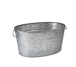 Dernier seau à glace en métal galvanisé durable Nouveau design Refroidisseur de bouteille de vin et de boissons froides de forme ovale pour une utilisation en fête - Product Image 1