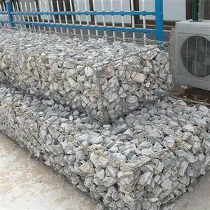 Cesta de piedra galvanizada para construcción en pared