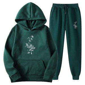 Survêtements de la meilleure qualité pour hommes avec logo personnalisé survêtements brodés à capuche ensemble de tissus en coton battable pour l'hiver - Product Image 1