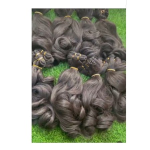 Vente en gros de tissages de cheveux vierges brésiliens ondulés Hamson, non traités, cuticules alignées, cheveux Remy, mèches doubles, 100g - Product Image 5