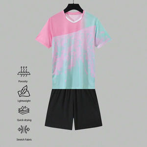 Equipaciones de fútbol personalizadas, material transpirable OEM para equipos con camisetas y pantalones cortos con logotipo impreso, etiqueta privada disponible - Product Image 3