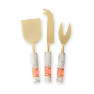 Top qualité pas cher Unique joli Design entièrement en acier inoxydable plaqué or utile couverts/fromage ensemble pour la maison mariage dîner utilisation - Product Image 1