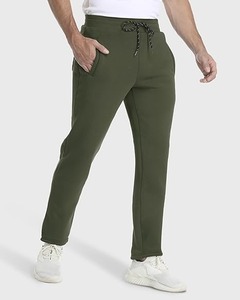 Customized Warm <b>Men's</b> <b>Trousers</b> <b>Fleece</b> <b>Lined</b> Elastic Waist Tassel Casual Pants Workout Gym Fitness Outdoor Jogger Sports <b>Trouser</b> - Product Image 1