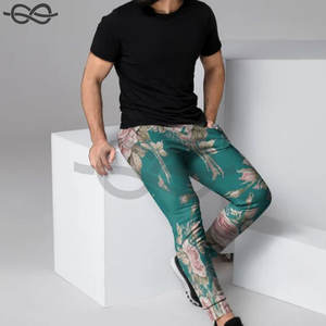 Nouveau design personnalisé broderie bouffée détaillant 500gsm polaire couleur pure coupe ample droite pantalon de jogging pour hommes style - Product Image 5
