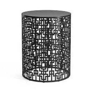 Tabouret de meubles tendance décoratif pour la maison hôtel salon et chambre à coucher tabouret de couleur noire de forme ronde tabouret de meubles en métal - Product Image 5