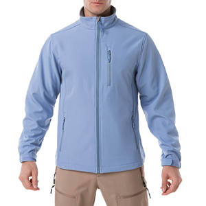 Custom High Quality <b>Men's</b> Softshell Windbreaker <b>Jacket</b> 100% Polyester Waterproof Casual for Outdoor Hiking Hooded High-Street - Product Image 6